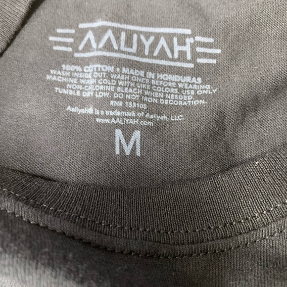 Aaliyah Black R&B Rap Hip Hop Tee T-Shirt - Picture 7 of 8